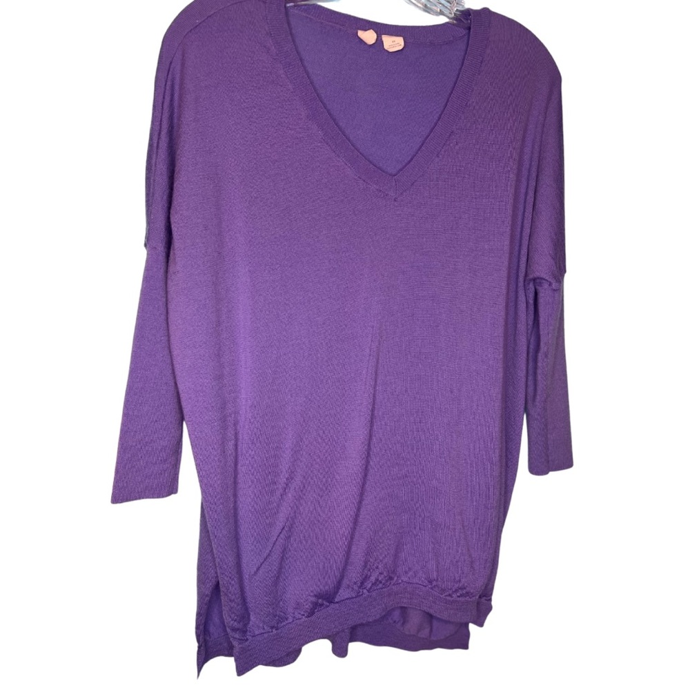 Moth [ Anthropologie ] Size XS Oversized Merina Wool purple sweater
